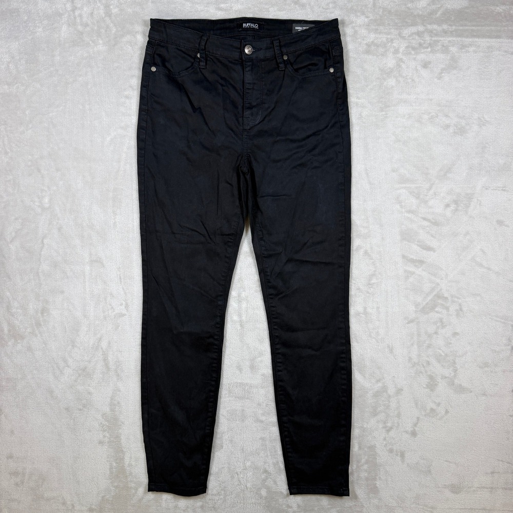 BUFFALO Hanna Jeans Womens 4/27 High-Rise Soft Stretch Skinny Black Denim